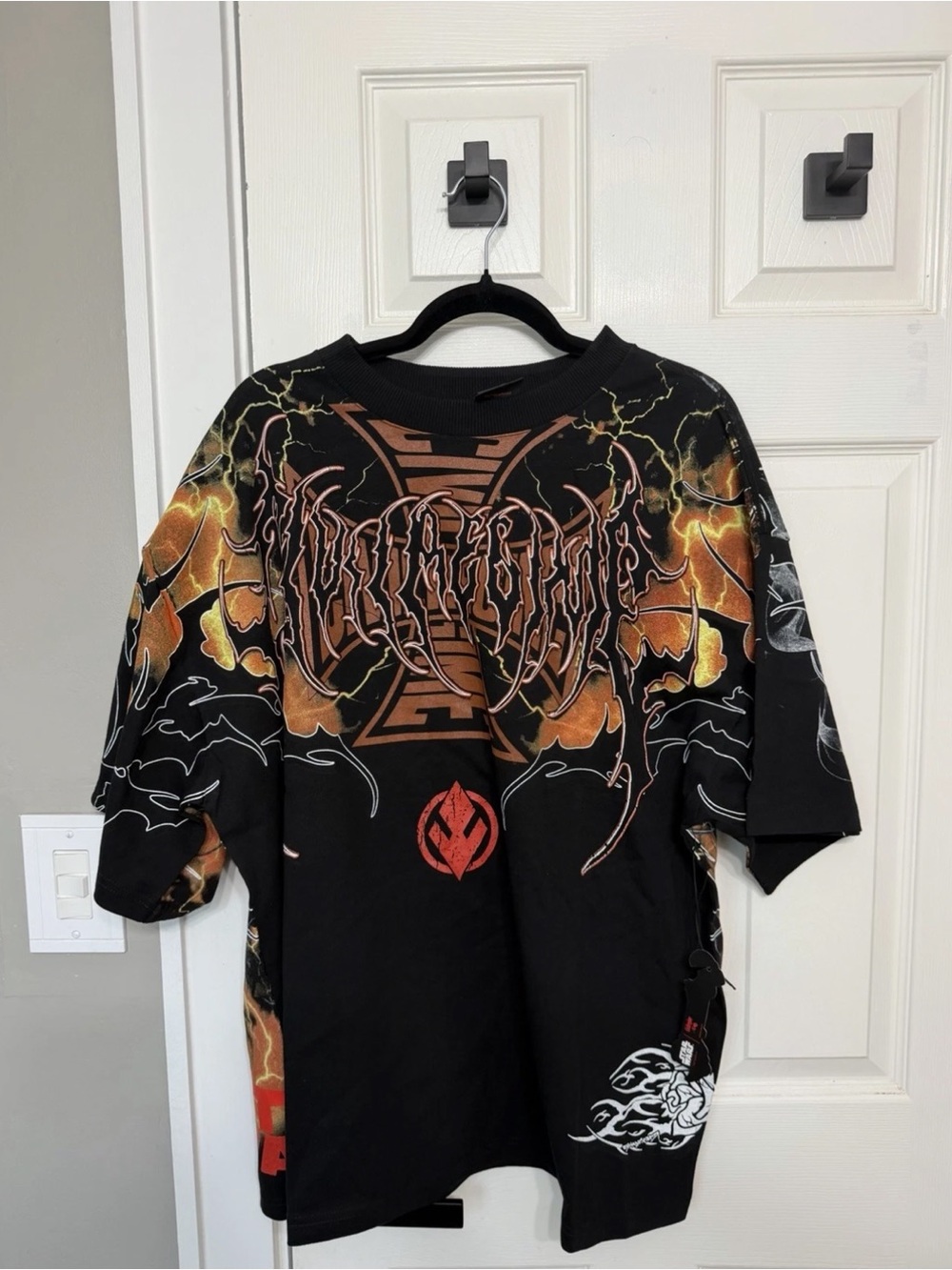 Civil Regime x Star Wars Wyrloks Darkside 199X Graphic Oversized Tee Black Small - Picture 2 of 2